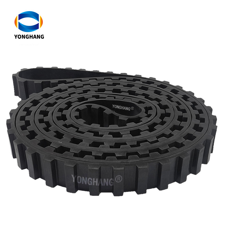 Wear-resisting rubber caterpillar tracks krone rubber chain for krone hay press baler machine