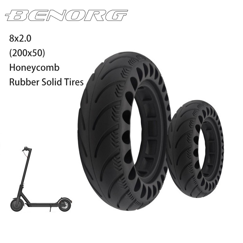 High quality 200x50 Honeycomb Rubber Solid Tires for Electric Scooters 8.0x2.0 Tire Tubeless Tyre for Self-balancing Scooters