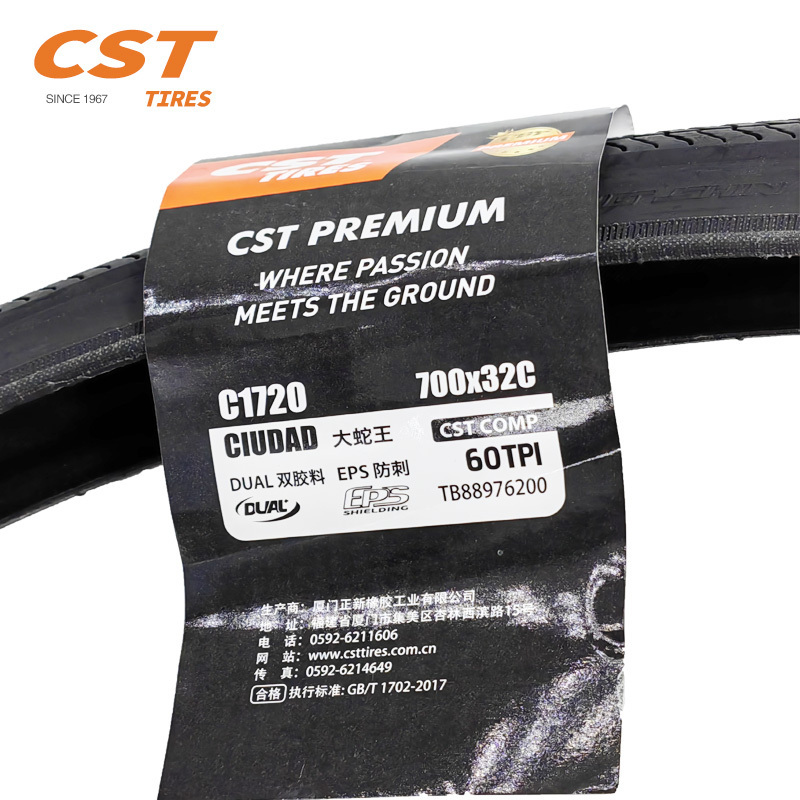 Original C S T  road bike tires C1720 CIUDAD 700X32C  60TPI DUAL EPS tires 32-622  Cycling Tyre for ROAD bike