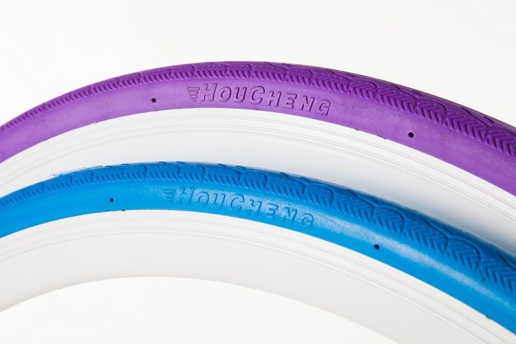 Colored 700*23C  24*1 3/8  road bike solid rubber bicycle tire