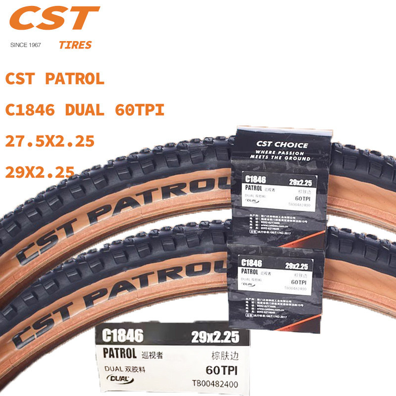 Original C S T Brown retro Tyres   C1747 C1846  60TPI PATROL JACK RABBIT 26x2.125 27.5X2.25 29X2.25 tires for Mountain bike