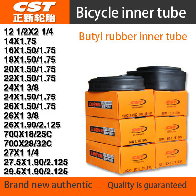 Full size Bicycle inner tube 12-29 inch*1.35/1.75/1.75/1.9/2.125/(1 3/8) /4.0  700C AV FV  butyl rubber  inner tube