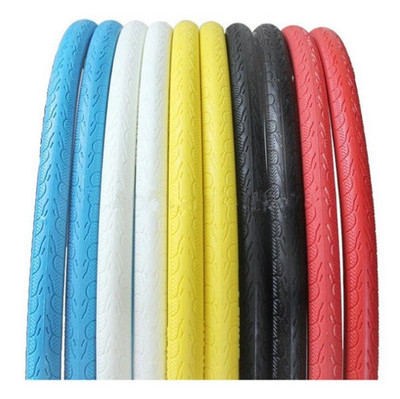 Colored 700*23C  24*1 3/8  road bike solid rubber bicycle tire