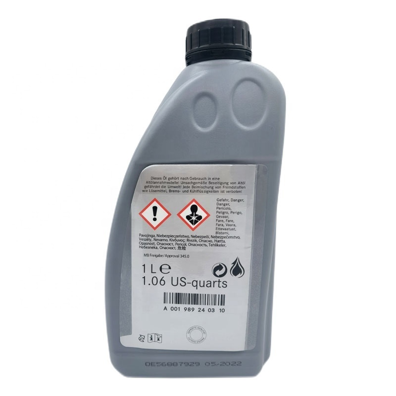 Mercedes power steering oil transmission oil Germany 1 liter hydraulic oil for lubricating oilA001989240310