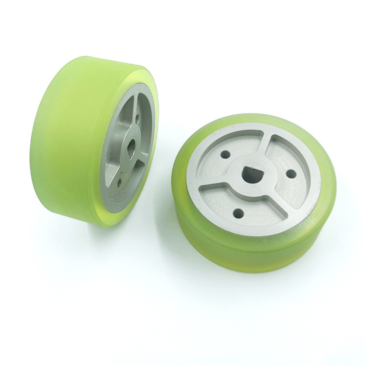 OEM 70A 90A 95A PU roller polyurethane wheel Aluminum Stainless Steel rubber coated rollers