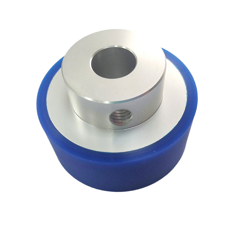 Whosale Price Black Red Blue yellow 30 50 80 mm 3 5 12 Inch Stainless Steel Aluminum core PU Caster Wheel