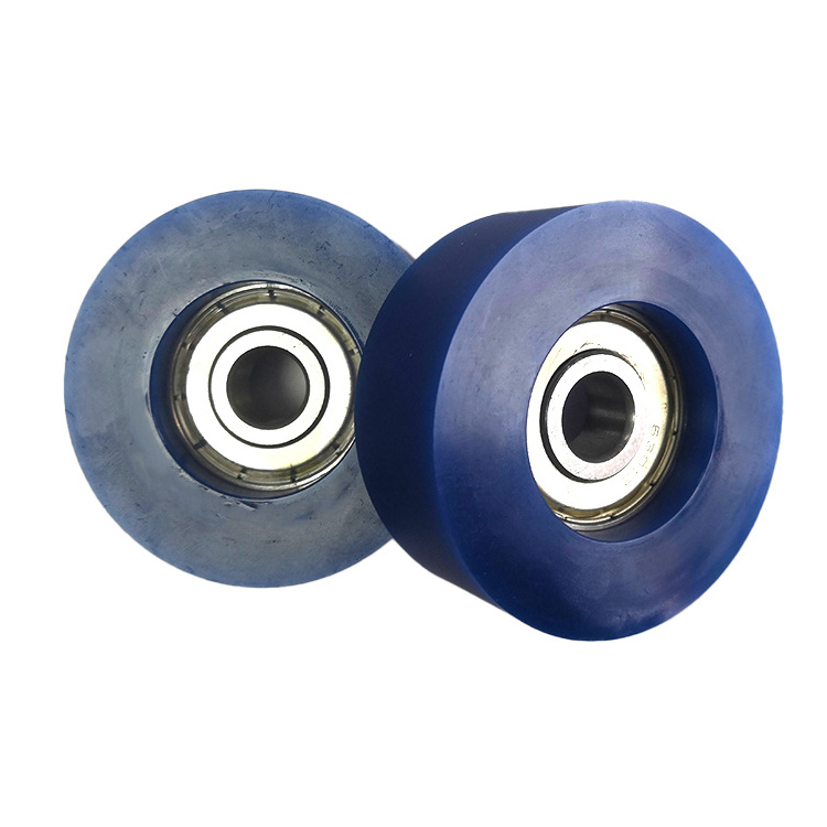 Metal Heavy Duty PU rubber wheel High temperature resistance Polyurethane Caster Wheel