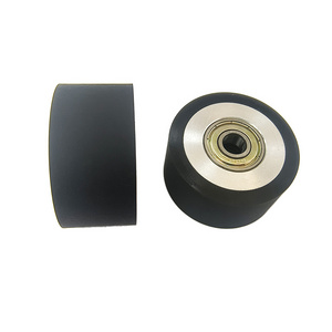 Metal Heavy Duty PU rubber wheel High temperature resistance Polyurethane Caster Wheel