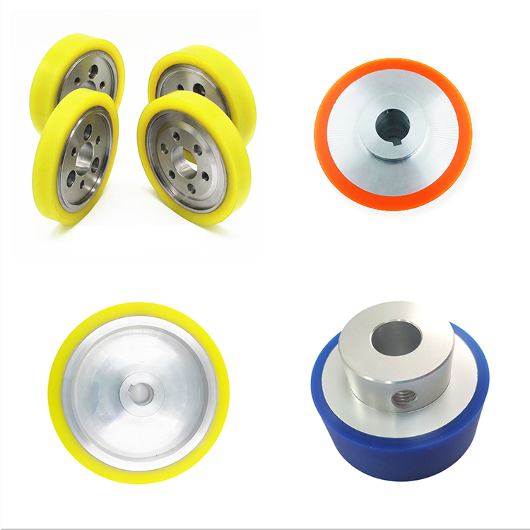 Custom high quality Polyurethane Roller wheel With Two Bearing 70 80mm 3 4 inch PU roller wheel