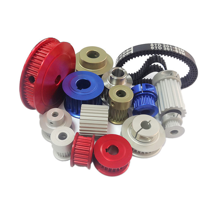 Durable timing belts and pulleys XXL XL L H aluminum stainless steel timing pulley