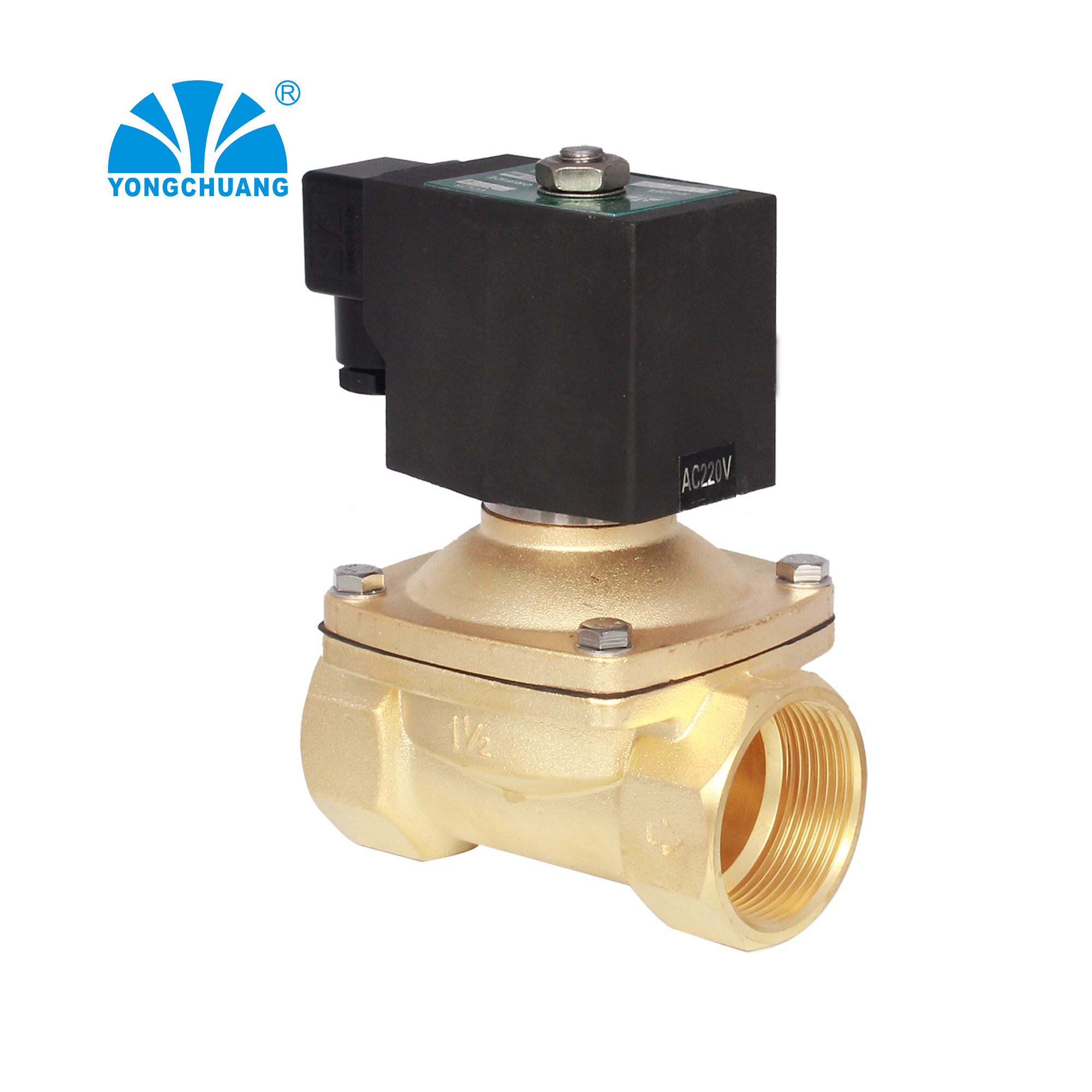 Yongchuang 2W31/41 15mm Direct lifting diaphragm brass cheap solenoid valve for water and air water filter