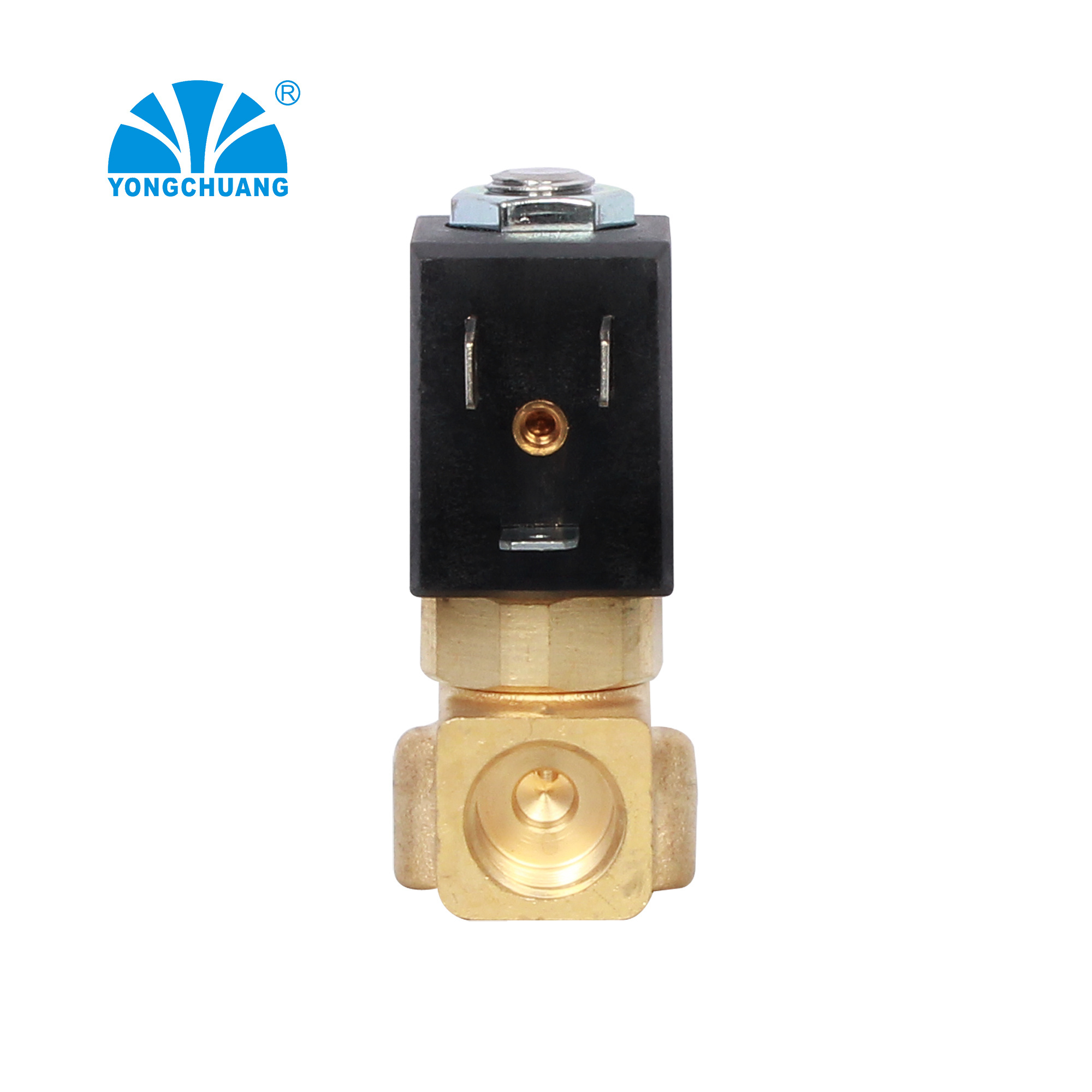 Yongchuang YCG21 3 way brass stainless steel water air 12v coffee machine solenoid valve