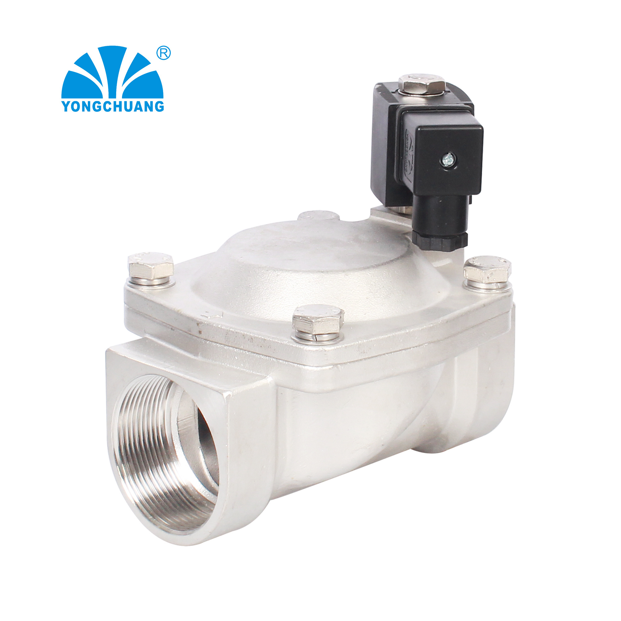 Yongchuang brand YCD11/21 series diaphragm 2 inch shut off 240v water brass stainless steel solenoid valve