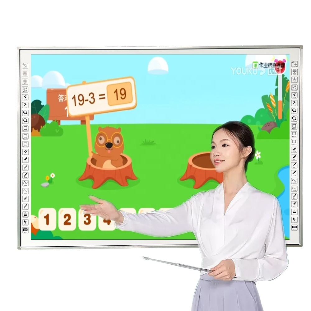 Factory direct 20 points touch high quality education whiteboard 82 inch interactive whiteboard for school