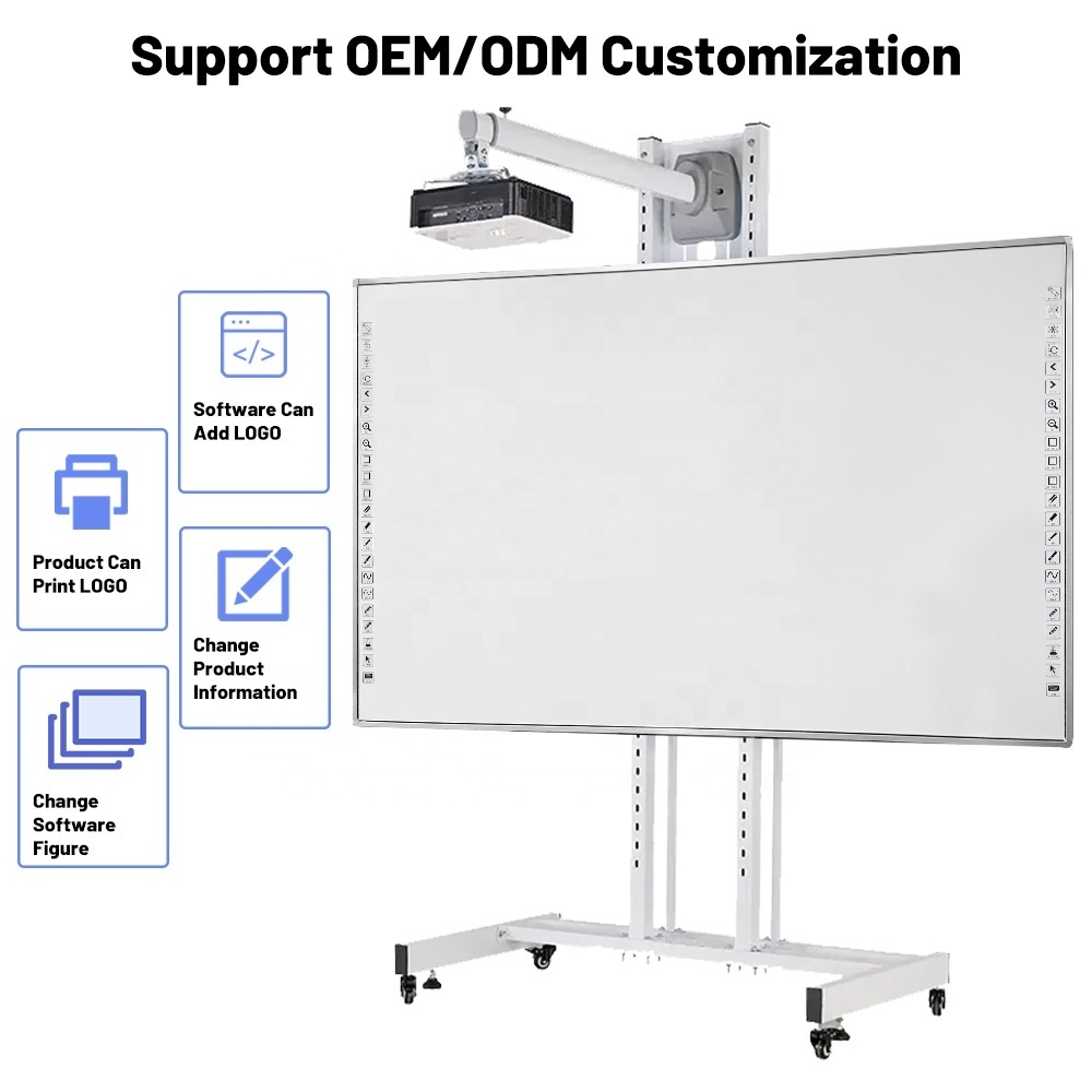 Factory direct 20 points touch high quality education whiteboard 82 inch interactive whiteboard for school