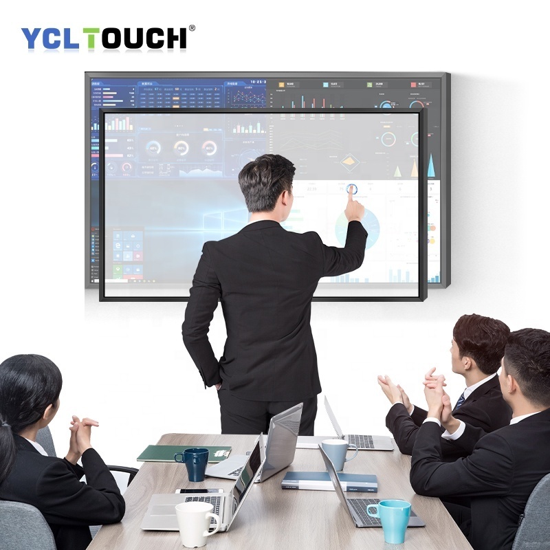 YCL TOUCH factory direct sales Touch Screen Panel Overlay Kit 65 Inch plug and play Aluminum alloy ir touch frame