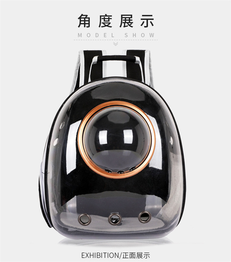 2024 Cat Dog Bag Pet Backpack Outside Portable Transparent Space Capsule Pet Bag Cat Breathable Backpack Pet Carrier Bag