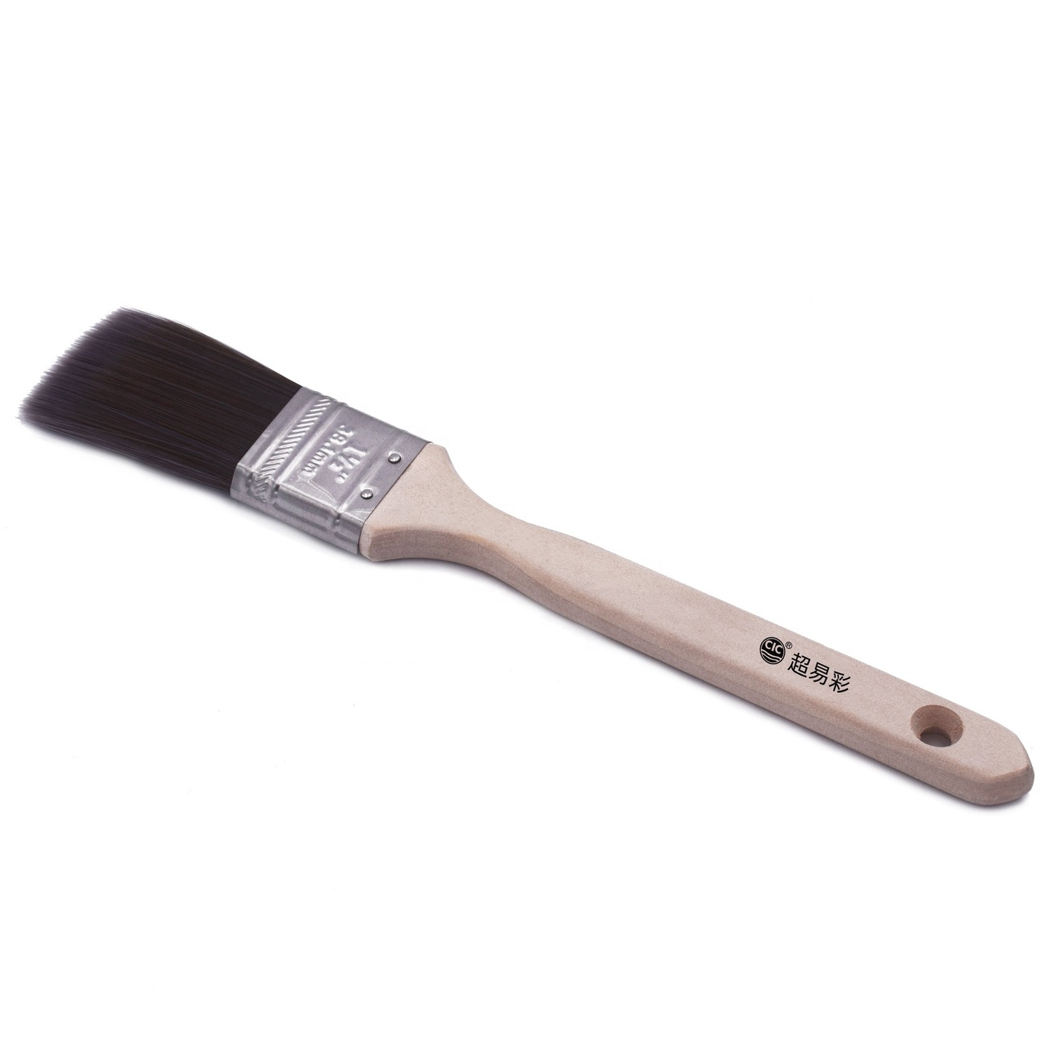 CIC personalized paint brush synthetic filament rubber handle with stainless steel painting brushes