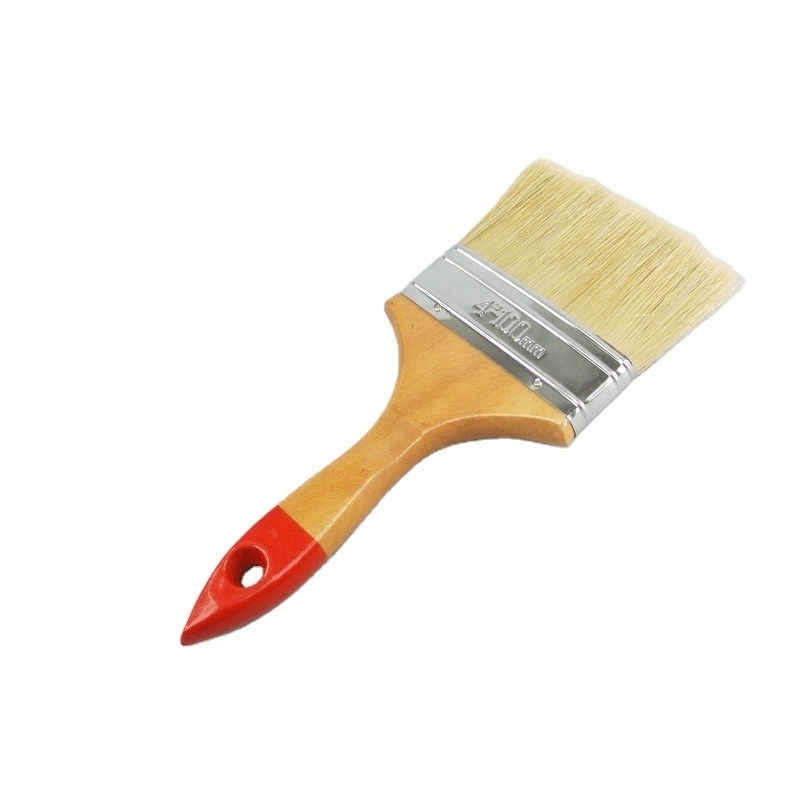 Wooden handle pure bristle brush painting glue paint brush