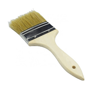 Wooden handle pure bristle brush painting glue paint brush