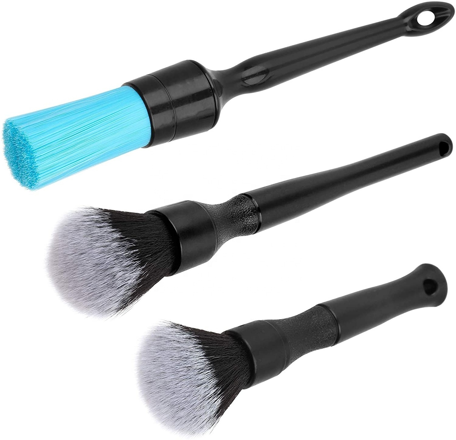 CIC 5Pcs Soft Bristle Hair Brush Set Car Detailing Brush Wheel Air condition Cleaning Tool Detail Brushes