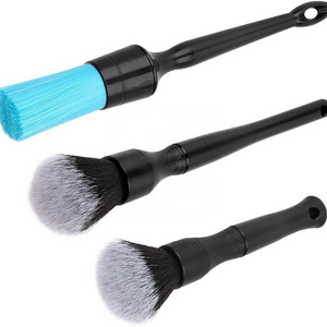 CIC 5Pcs Soft Bristle Hair Brush Set Car Detailing Brush Wheel Air condition Cleaning Tool Detail Brushes