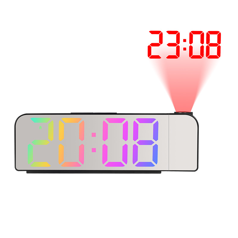 Projection  LED Alarm Clock OF 180 Projection on Ceiling Wall with USB Charging