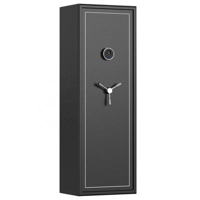 Customizable 10 Long Gun Quick Access Safe, Electronic Long Gun Safe with Separate Handgun & Ammo Area