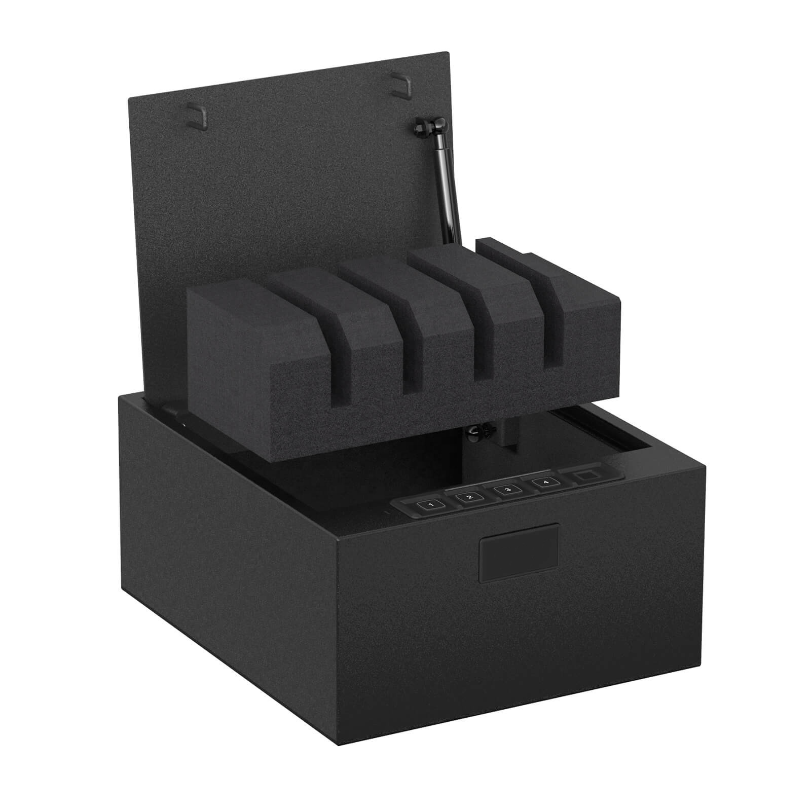 Customizable Drawer Safe with Biometric Fingerprint Lock, Top Opening Gun Safe