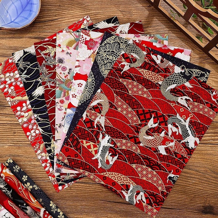 Wholesale Japanese bandana printed gift wrapping scarf custom bandana