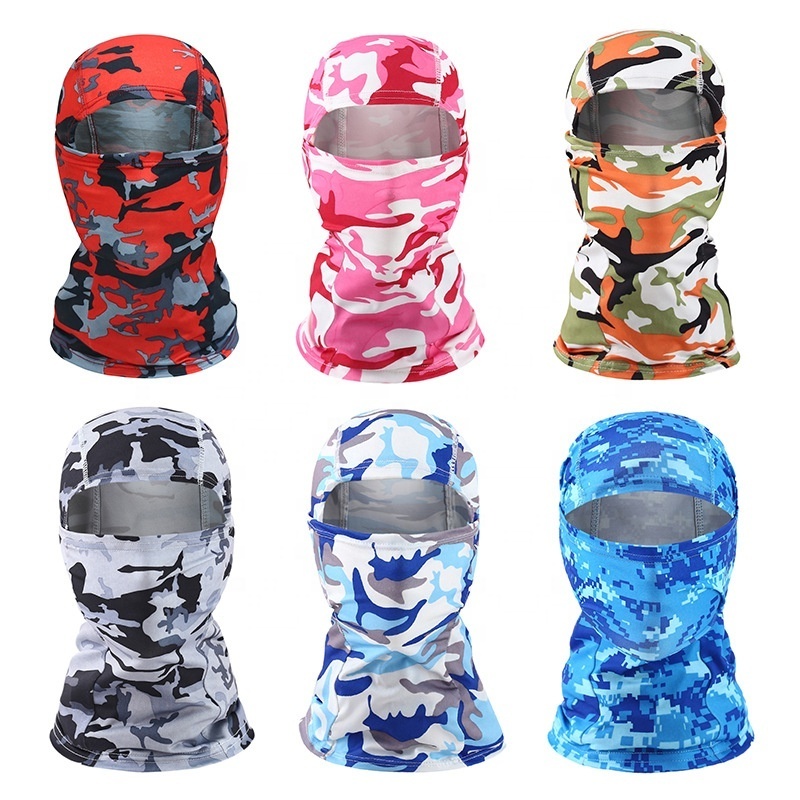 Wholesale polyester cool design camouflage ski mask multicolor  balaclava for motorcycle