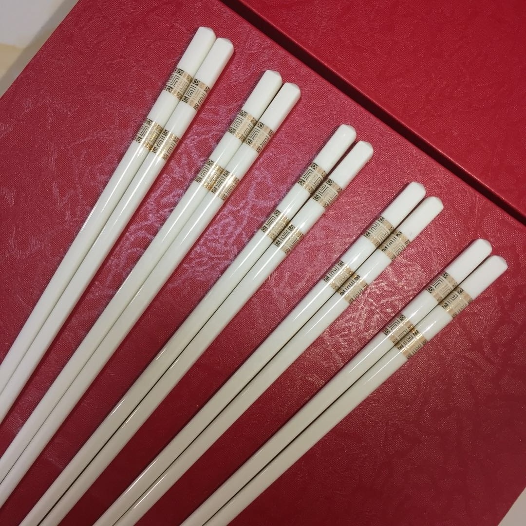 daily-use slap-up luxury entry lux gold custom design tableware utensil Chinese sticks chopstick