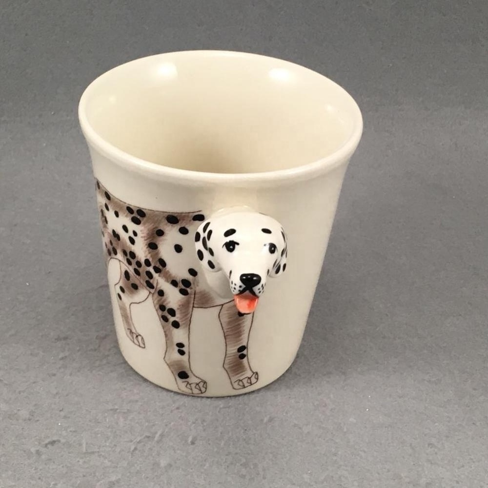 2019 new design 10 oz 3d ceramic dog mug