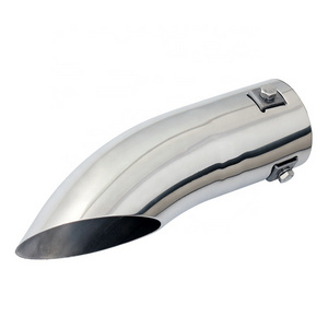 51 mm Inlet auto muffler tip universal stainless steel bend down end  exhaust tail tip  YFX-0072