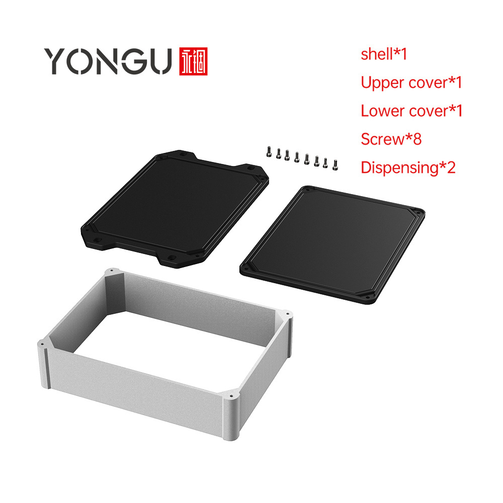 Yonggu L08 170*125MM Custom Electrical Equipment Boxes Aluminium Electronic Enclosures Outdoor Waterproof Ip68 Enclosure Box