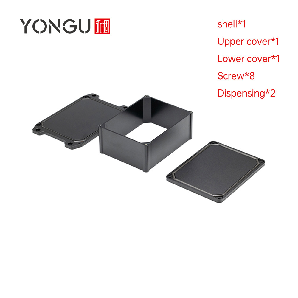 Custom Circuit Board Power Pcb Enclosure Cutting Hole Electric Control Metal Housing All Aluminum Waterproof Junction Box