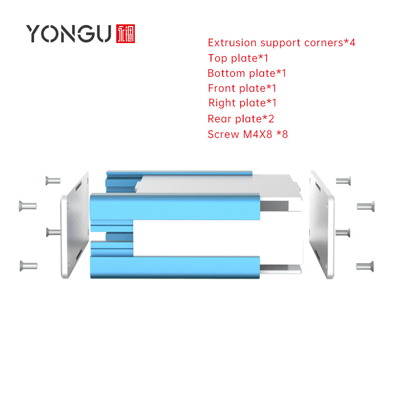 Yonggu Industrial Equipment PCB Board Housing Controller Aluminum Enclosure Custom Design Services Sheet Metal Power Server Box