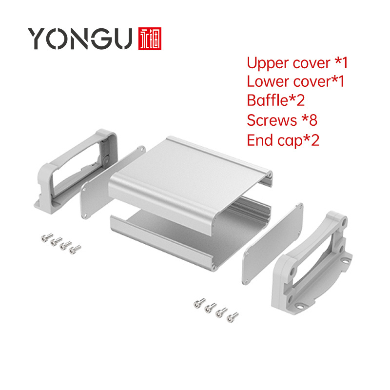 Yonggu K14 90*35mm Custom Spot welding Metal Housing Circuit Board Main Board Junction Box Power Supply Aluminum Enclosure Case