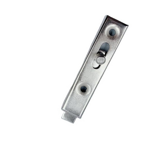 Small Iron Nickel plated, cheap price security tower bolt, sliding button finger door latch