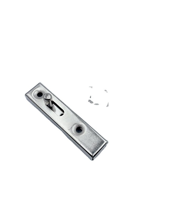 Small Iron Nickel plated, cheap price security tower bolt, sliding button finger door latch