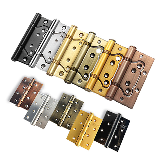 sus304 Stainless Steel Door Hinges 2 Ball Sliding Bearing Metal Swing Door Butterfly Hinges Butt Pivot Hinges