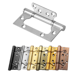 sus304 Stainless Steel Door Hinges 2 Ball Sliding Bearing Metal Swing Door Butterfly Hinges Butt Pivot Hinges