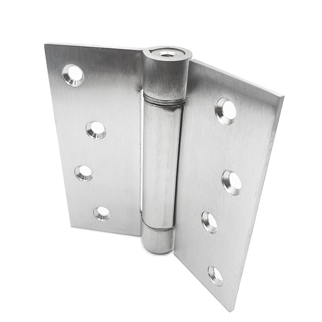 Automatic stainless self closing gate fence hinges matte black door hinge with spring ajustable pivot door hinges