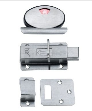 Stainless steel indicator door bolt Toilet door lock Yes No door latch bathroom latch