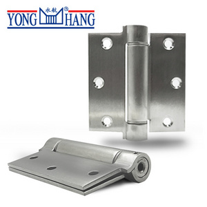 Automatic stainless self closing gate fence hinges matte black door hinge with spring ajustable pivot door hinges