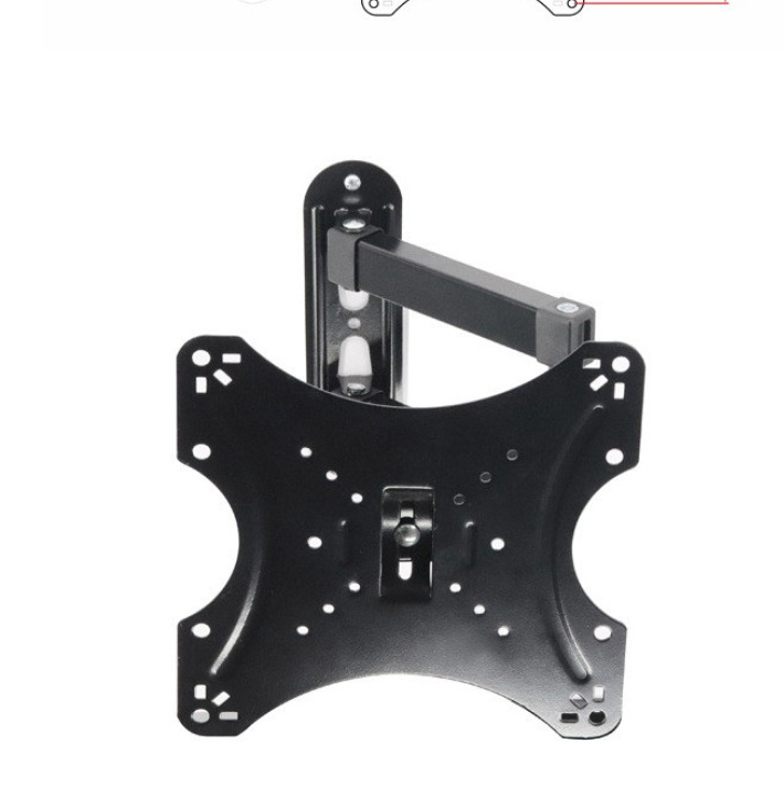 Manufacturer wholesale 14-43 inch universal TV stand cold rolled steel retractable steering TV wall mount