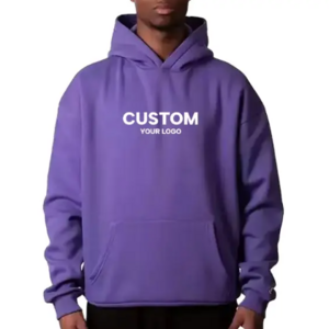 Custom Heavy Weight Gsm Hoody Hooded Fit Oversize Plain French Terry Hoodies No String Men Pull Over Thick Heavyweight Hoodie