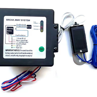 NEW 12vDC RV  Trailer Electric Brake Controller Break Away System with Battery in