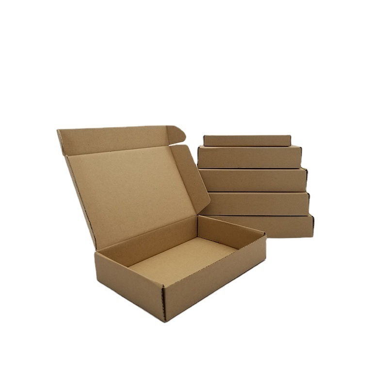 High Quality Ear Lock Pink Shipping Boxes Foldable Corrugated Cardboard Box Underwear Clothing Packaging Mailer Postal Box