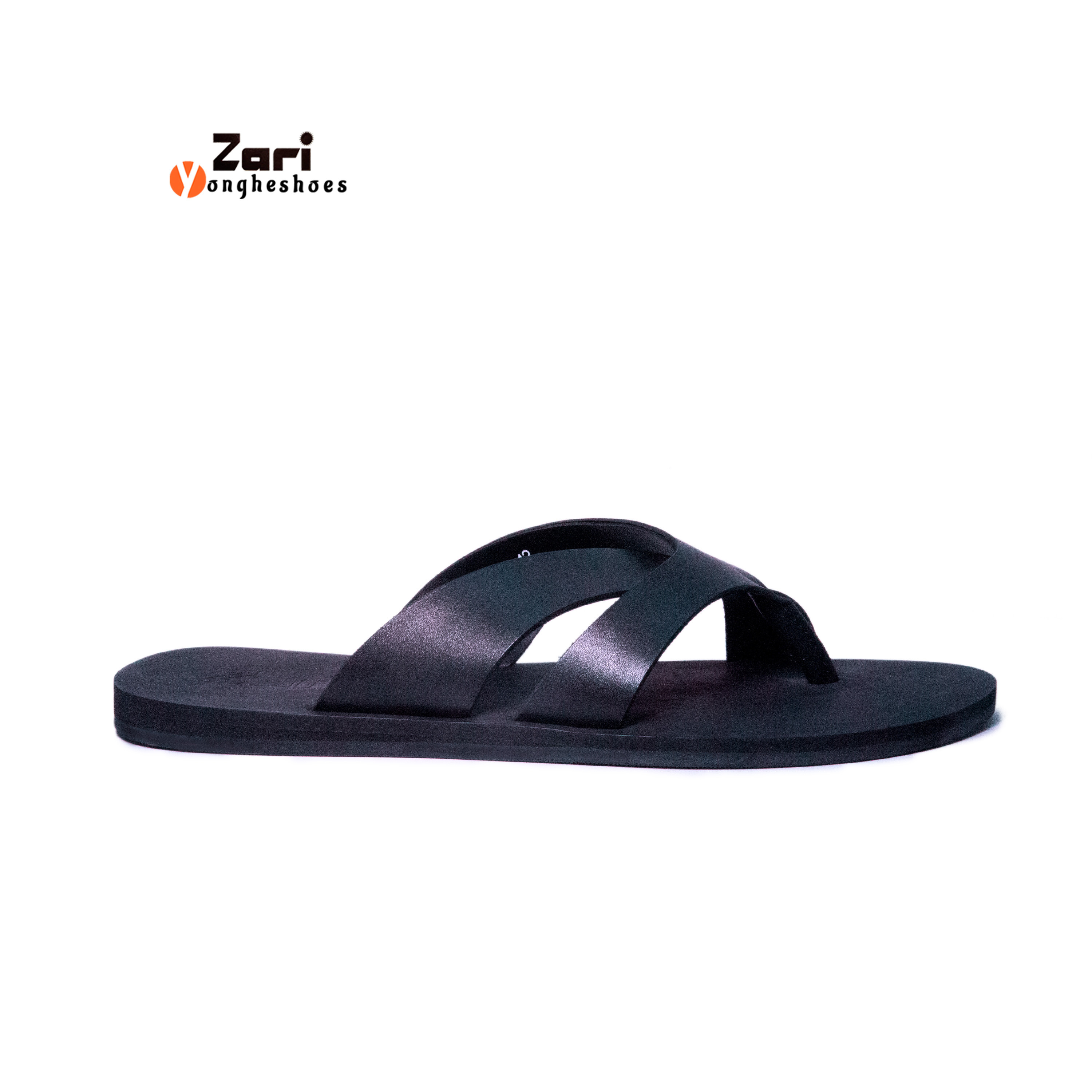 Zari wholesale custom slide men's sandals italy shoes classic arab slipper beach thong men genuine leather sandal